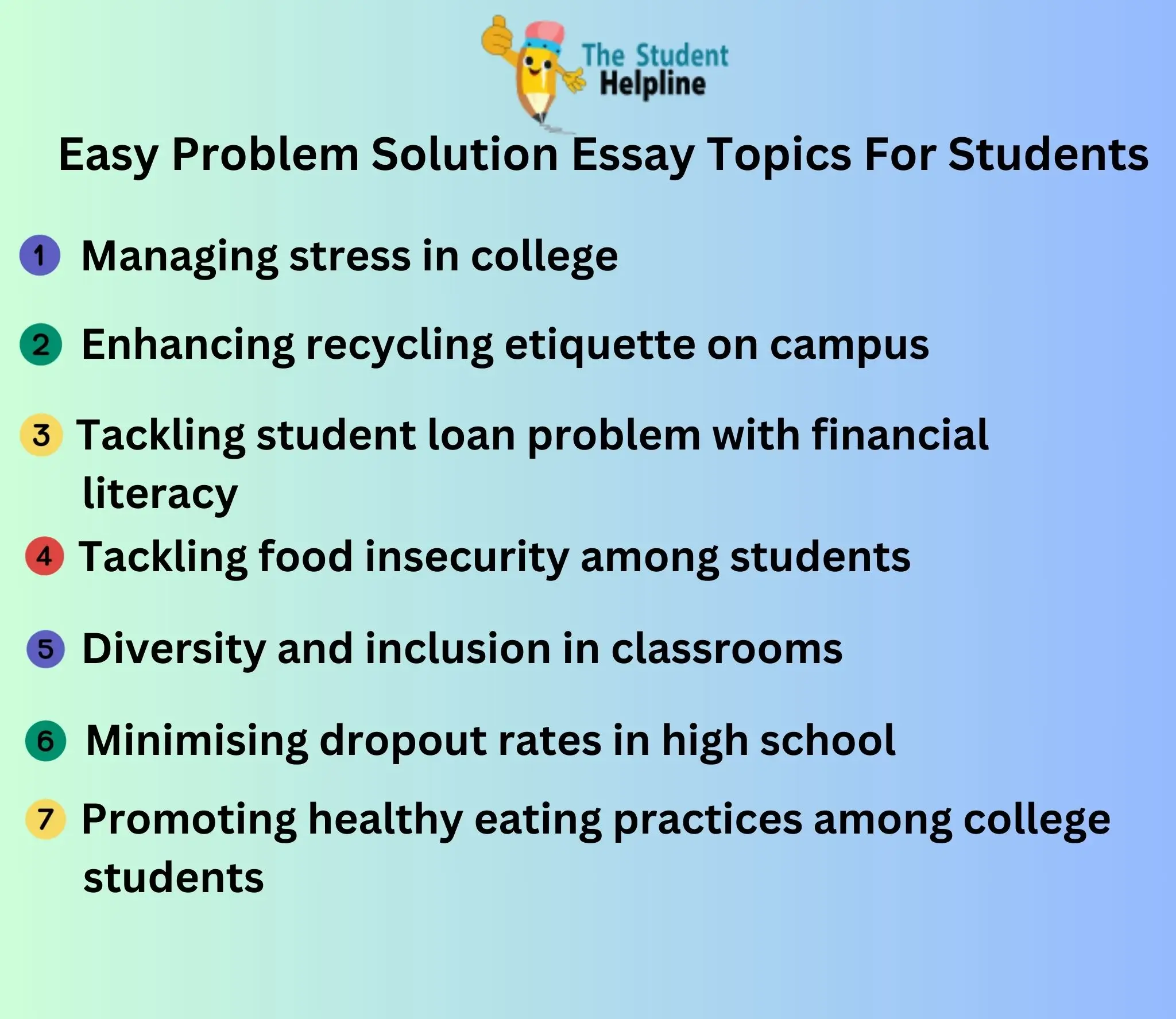 Easy Problem Solution Essay Topics For Students