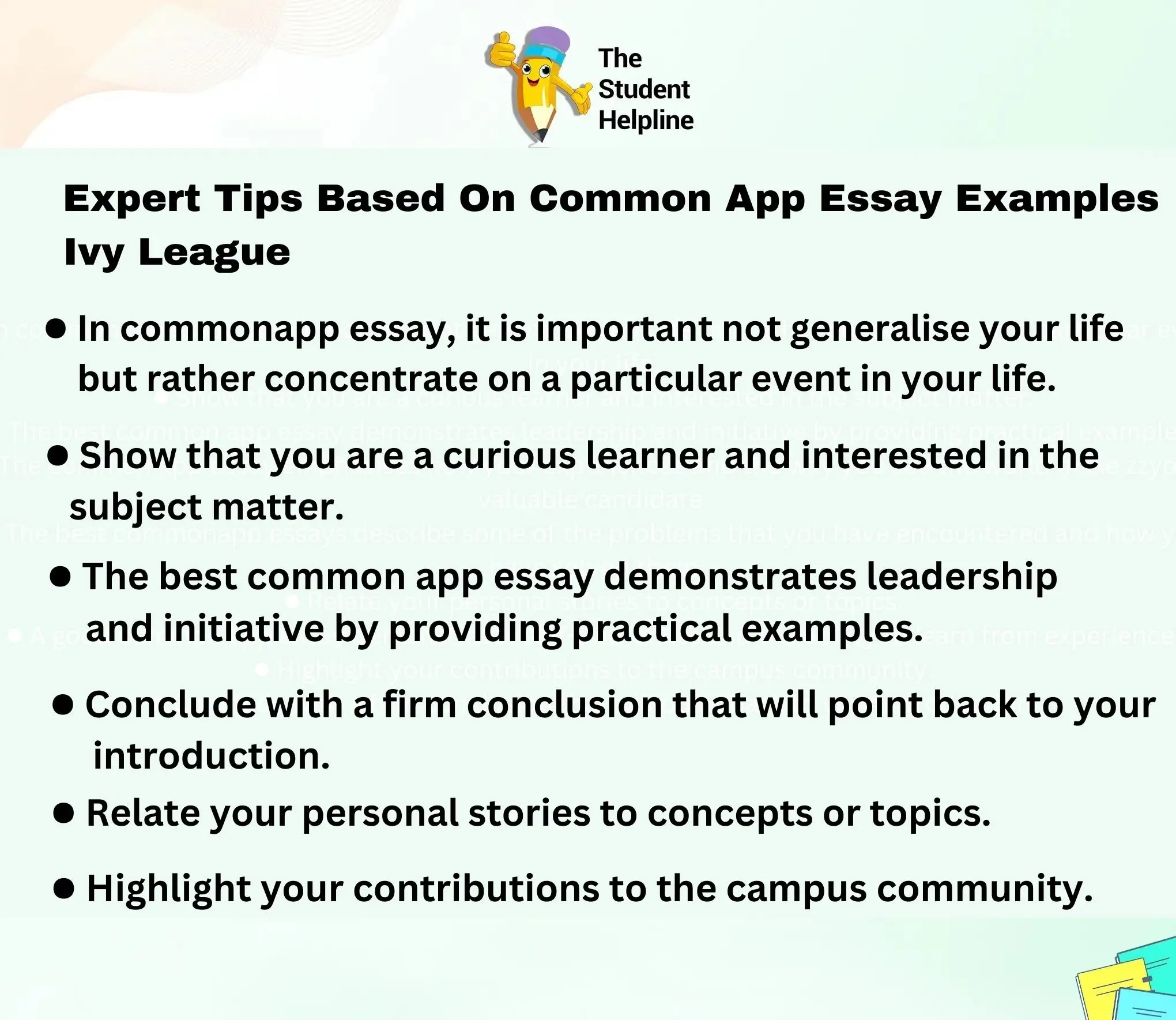 Common App Essay Examples Ivy League