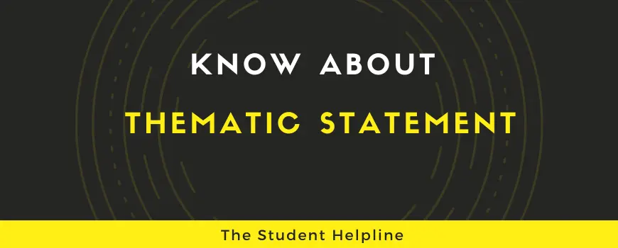 What Is Thematic Statement