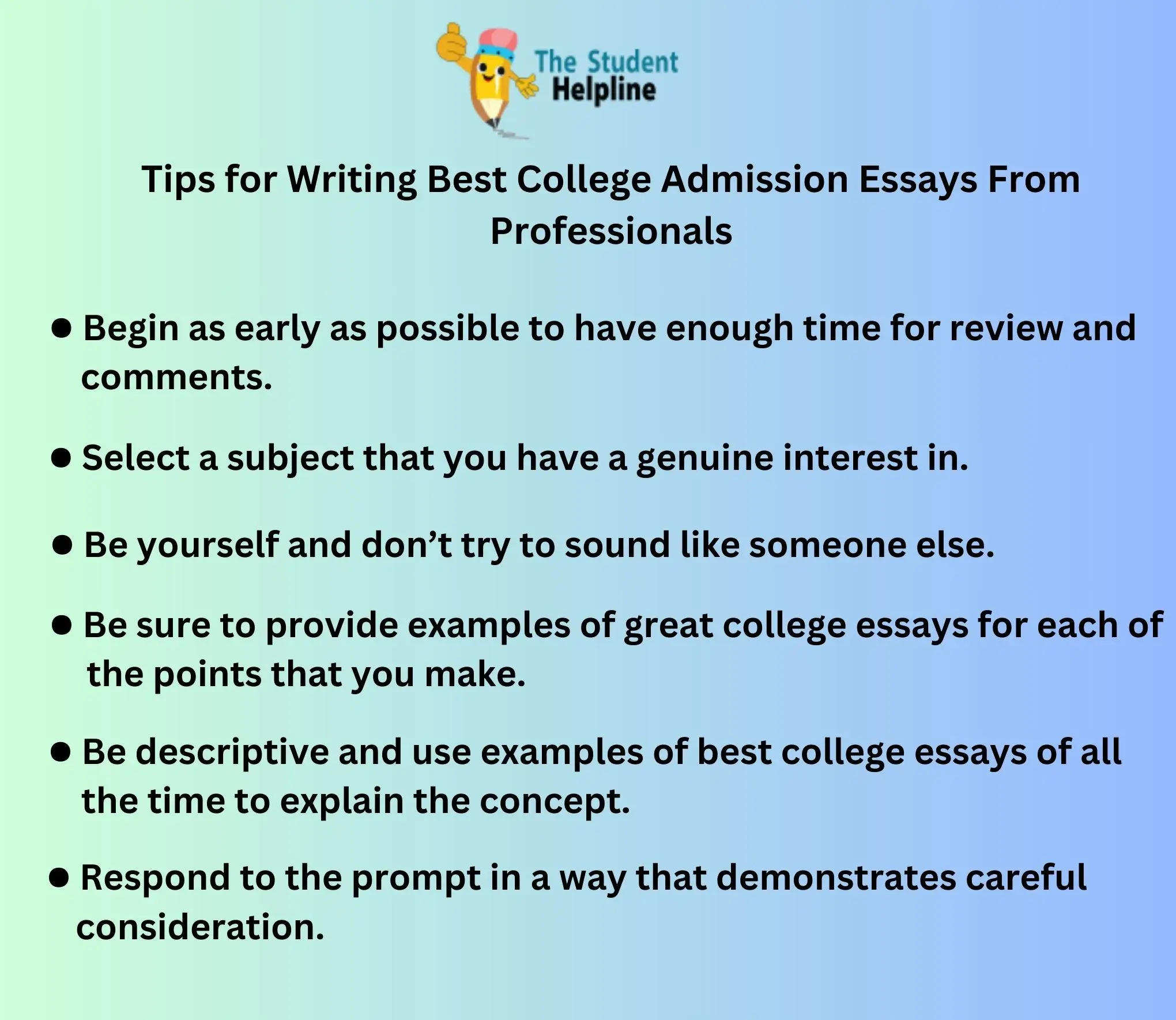 Tips for Writing Best College Admission Essays