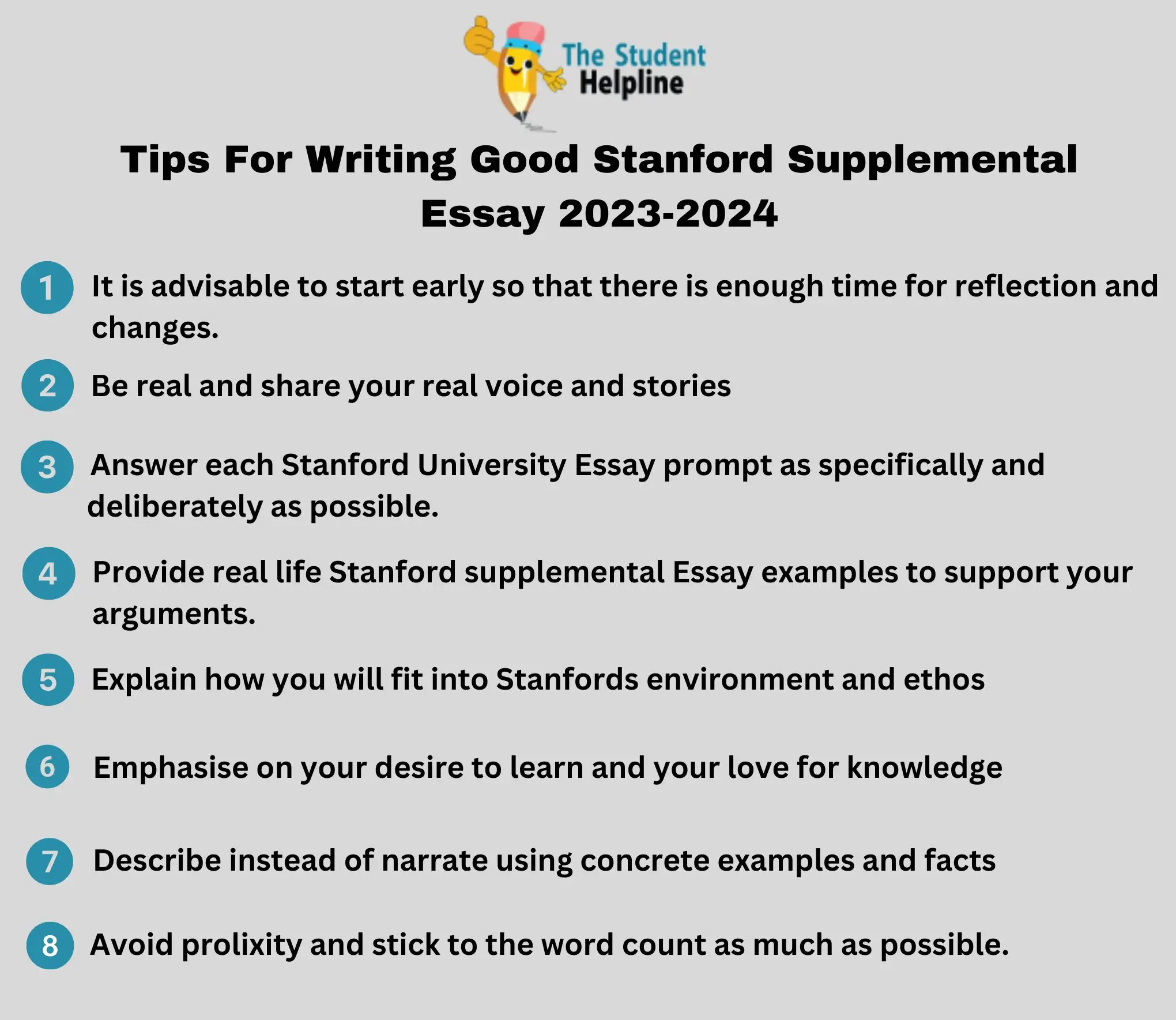 Tips For Writing Good Stanford Supplemental Essay 