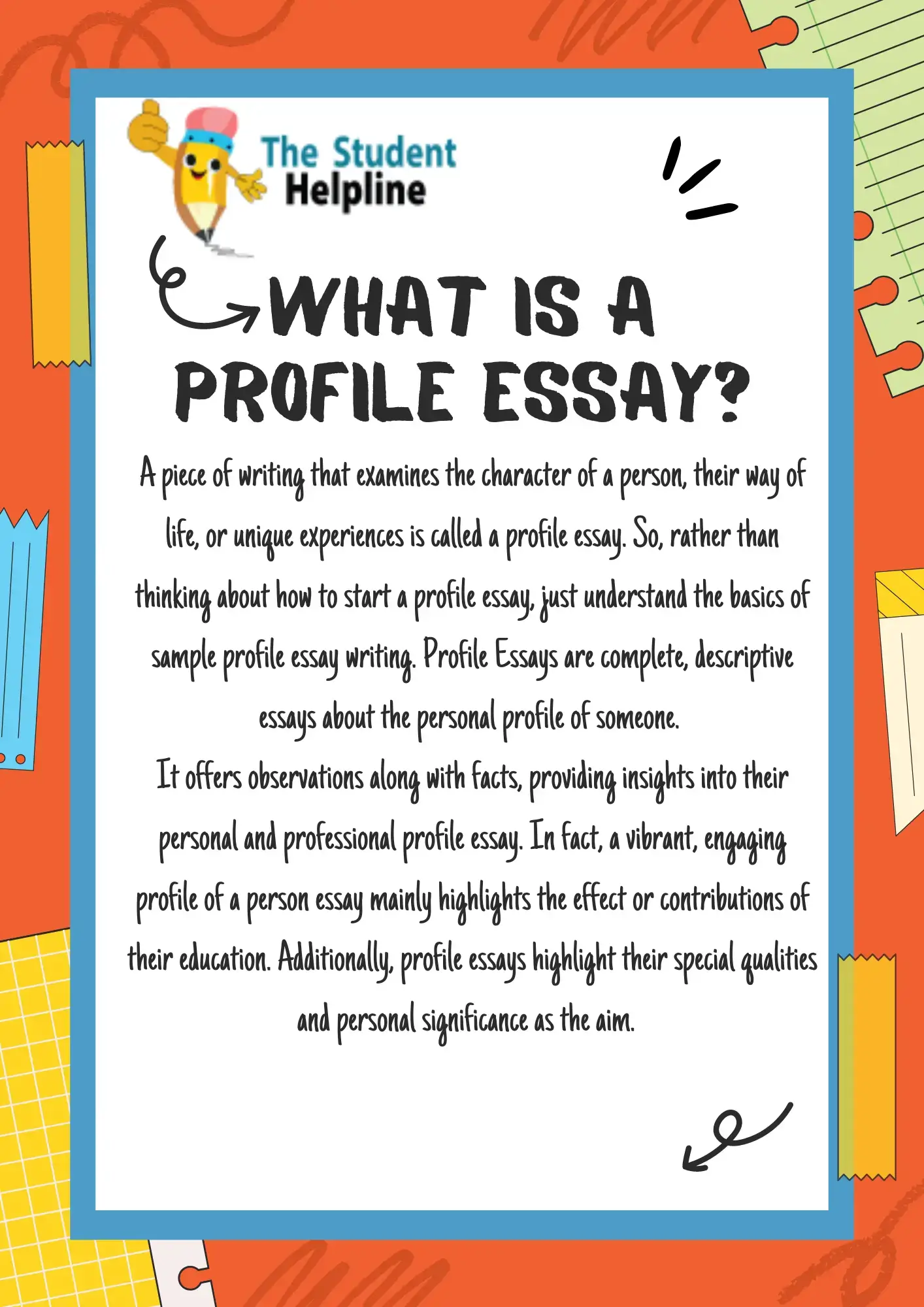 what is profile essay